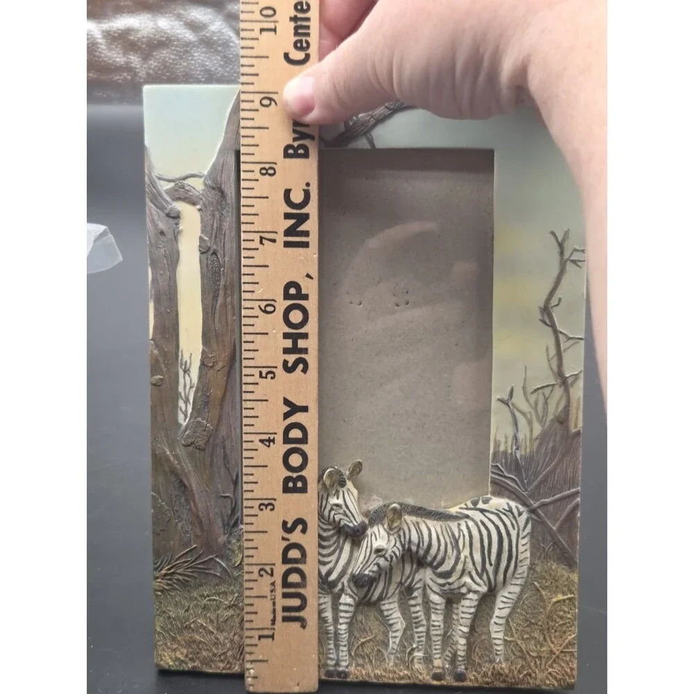 3D Zebra Picture Frame Easel Back For 6 X 4 Photo